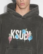 Ksubi Graff Rose Kash Hoodie Acid Grey