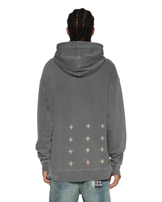 Ksubi World Order Charcoal Hoodie